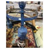 Vintage lamp, blue no shade