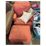 Rust colored parlor chairs