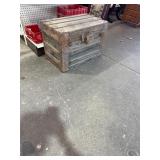 Old wooden trunk