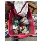 Tote full of brick or rack