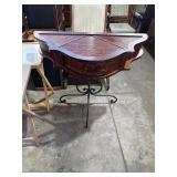 Wall table was brought iron feet