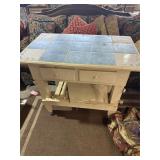 Kitchen island on wheels