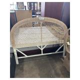 Wicker headboard for queen bed