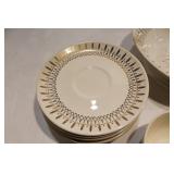 Vintage Dinnerware Set - Plates, Bowls, Cups