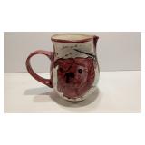 Hand Painted Bulldog Pitcher