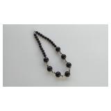 Black Bead Necklace