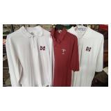 Lot of Mississippi State University Polo Shirts