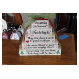 Christmas In Heaven Wooden Block Decor