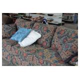 Upholstered Sofa with Pillows