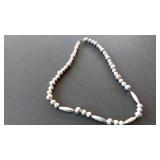 Silver Tone Bead Necklace