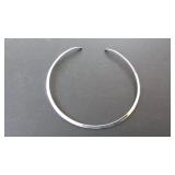 Silver Tone Open Collar Necklace