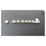 Silver Tone Butterfly Bracelet