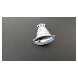 Sterling Silver Bell Pin