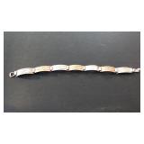 Vintage Silver Tone Link Bracelet