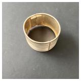 Gold Tone Hinged Bangle Bracelet