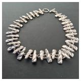 Silver Tone Link Necklace