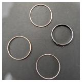 Set of Four Metal Bangles