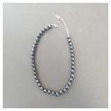 Black Beaded Necklace