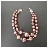 Vintage Two-Strand Bead Necklace