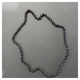 Black Round Bead Necklace