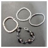 Four Beaded Bracelets