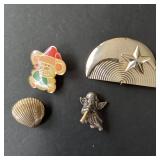 Assorted Vintage Brooch Pin Collection