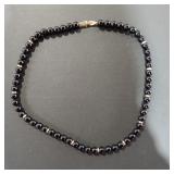 Black Bead Necklace