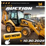FOUR WINDS CONSTRUCTION AND PIPELINE RETIREMENT AUCTION - THURSDAY, OCTOBER 30TH AT 9AM CT