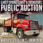 EARLY SPRING CONSTRUCTION & TRANSPORTATION PUBLIC AUCTION- MARCH 8TH-9TH 9 AM CT