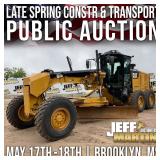 LATE SPRING CONSTRUCTION & TRANSPORTATION PUBLIC AUCTION- MAY 17TH-18TH AT 9 AM CT