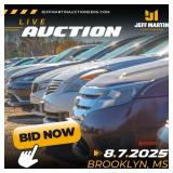 SOUTH MISSISSIPPI AUTO AUCTION FEATURING VEHICLES, BOATS, MOTORCYCLES, RVS - AUGUST 7TH AT 6PM CT