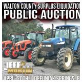 WALTON COUNTY FLORIDA SURPLUS INVENTORY LIQUIDATION PUBLIC AUCTION - APRIL 20TH AT 9AM CT