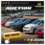 SOUTHEAST AUTOMOBILE AUCTION FEATURING VEHICLES, BOATS, MOTORCYCLES, RVS  - JULY 9TH at 5:30 PM ET