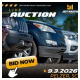 SOUTHEAST AUTOMOBILE AUCTION - SEPT 3RD at 5:30 PM ET