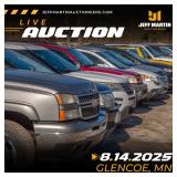 UPPER MIDWEST AUTOMOBILE AUCTION- AUGUST 14TH AT 5:30 PM CT