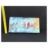 Wood Bird Picture 9x18