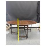 Antique Barley Twist Drop Leaf Table