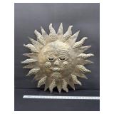 Large Vintage Haitian Metal Sun Face