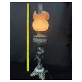 Antique Brass Rochester Victorian Cherub Lamp
