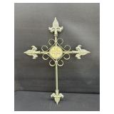 Ornate Heavy Metal Wall Hanging Cross