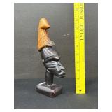 Vintage Hand Carved African Tribal Head