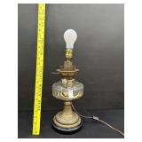 Antique Hinks #2 Brass Marble Oil Lamp