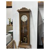 Tall Ridgeway German Regulator Walnut Clock 50"
