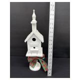 White Steeple Bird House