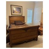 Antique Full Size Bed W/ Matress Box Springs