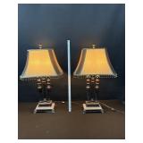 2 Ashley Furniture Bronze Finish Table Lamps