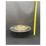 Vintage Heavy Brass & Metal Centerpiece Bowl