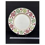 Vintage 14" M. Bagwell Christmas Platter