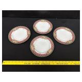 4 Noritake Royal Hunt Dessert Plates