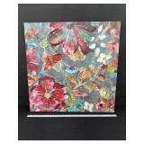 Large Floral Canvas Wall Art  36x36